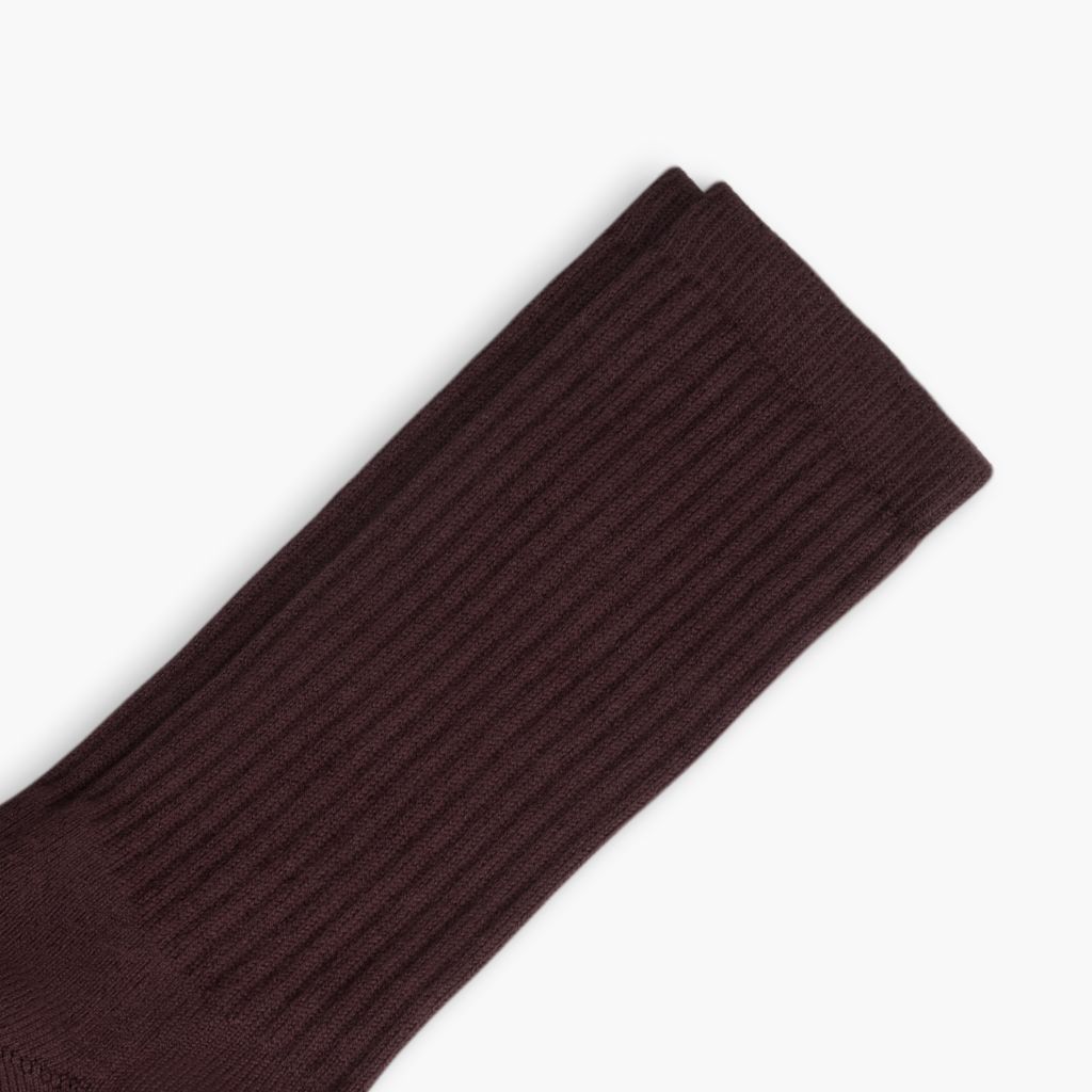 Men's Cotton Crew Sock | Port - Image 2