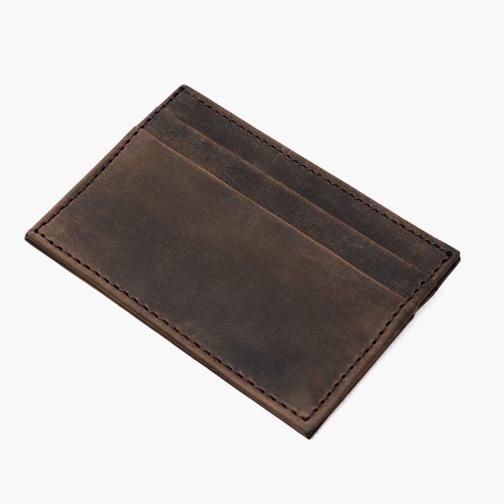 Leather Card Holder | Tobacco