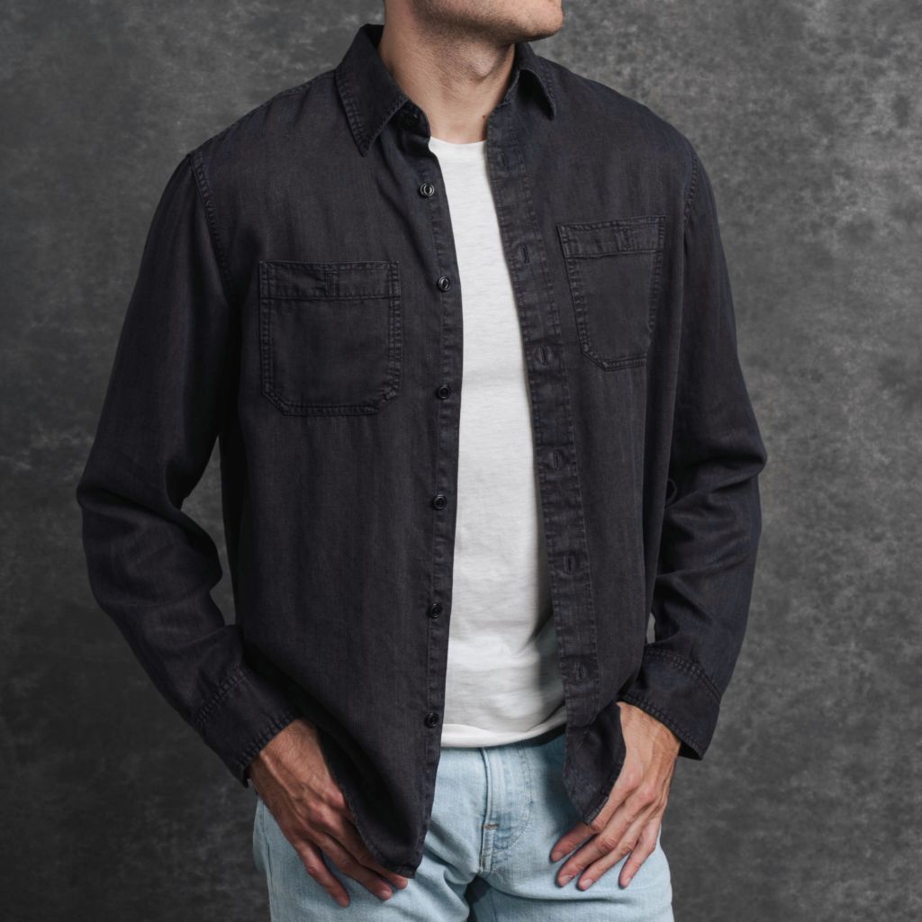 Chambray Workshirt | Black - Image 6