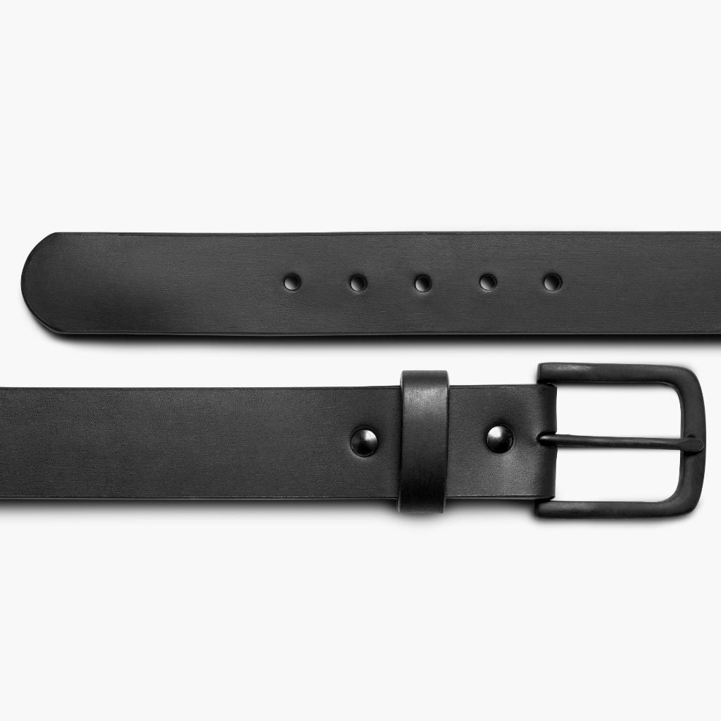 Men's Heritage Leather Belt | Black Matte - Image 3