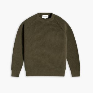 Ribbed Crewneck | Olive