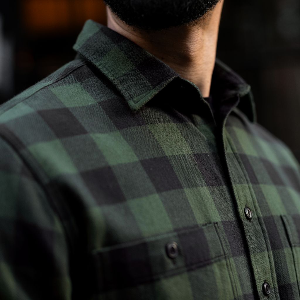 Buffalo Check Shirt | Evergreen - Image 7