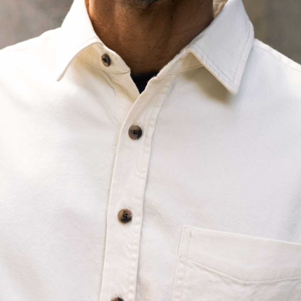 Solid Shirt | Off-White - Image 7