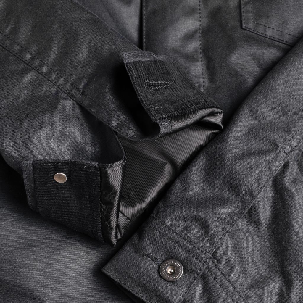 Waxed Canvas Field Jacket | Charcoal - Image 8