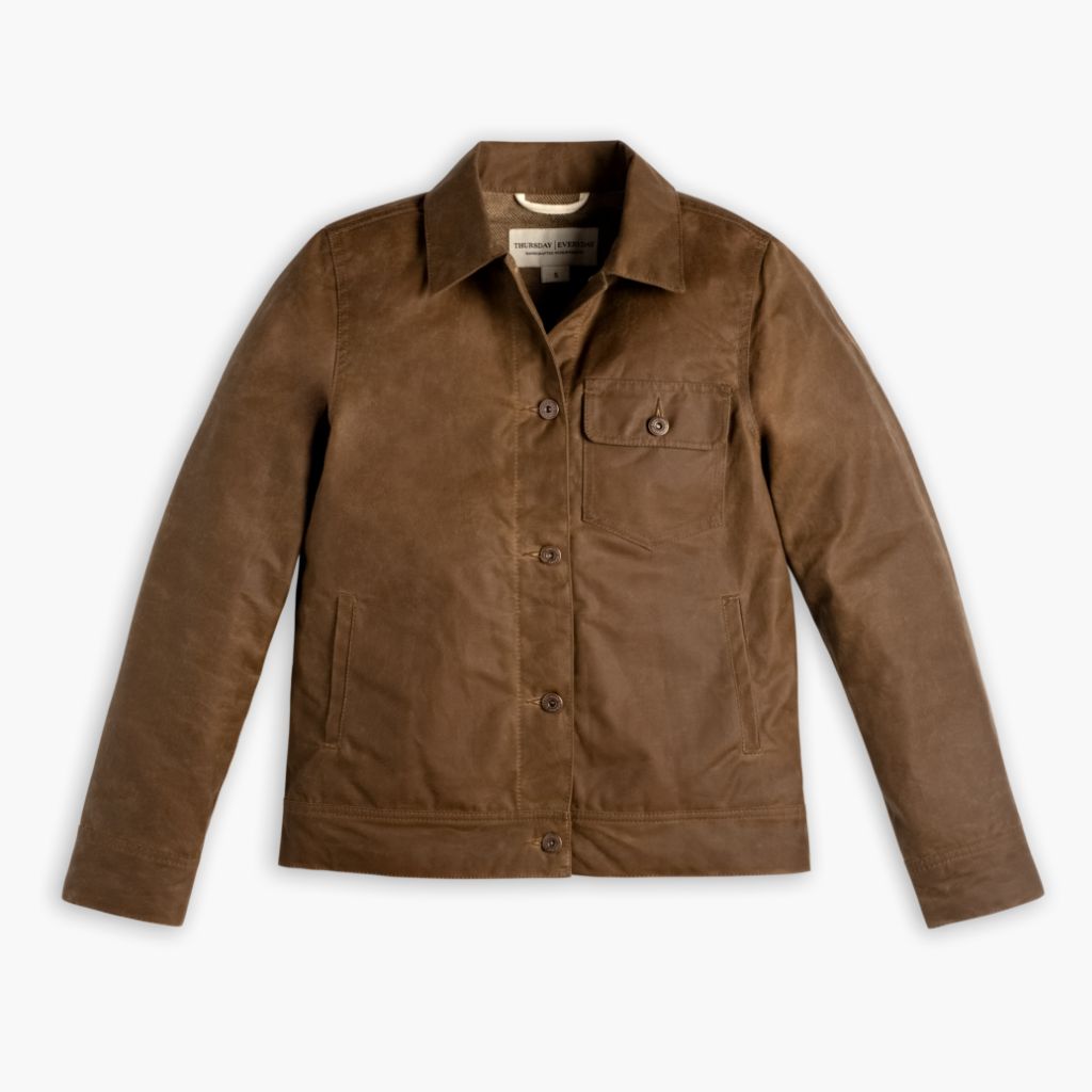 Waxed Canvas Field Jacket | Coyote - Image 4