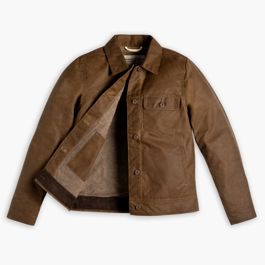 Waxed Canvas Field Jacket | Coyote - Image 5