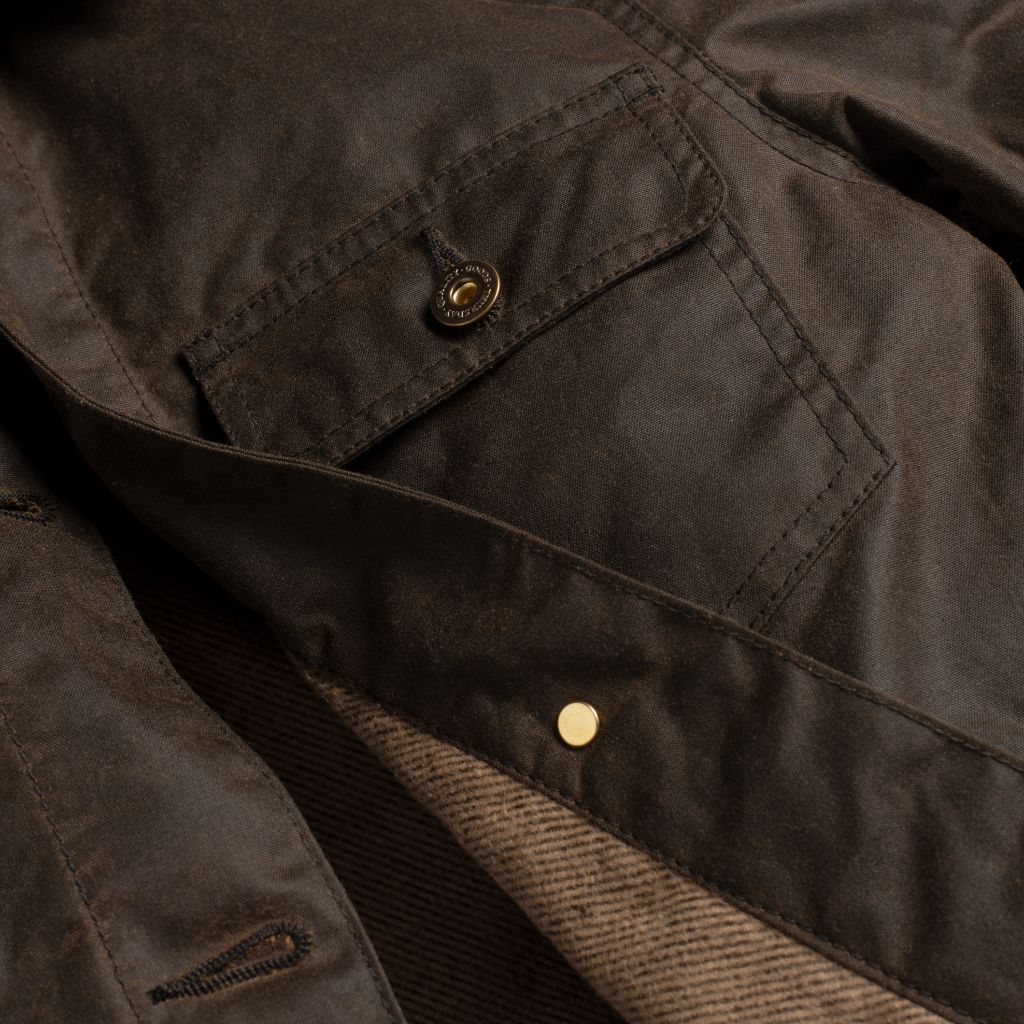 Waxed Canvas Field Jacket | Dark Olive - Image 7